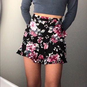 pacsun LA hearts floral flower print skirt